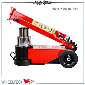 جک بادی سوسماری سنگین 40-80 تن تورنادو با ظرفیت بالا، مناسب برای تعمیر خودروهای سنگین و استفاده در کارگاه‌های تخصصی.