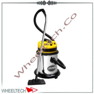 جاروبرقی سه موتوره آب و خاک آنا با قدرت مکش بالا، مناسب برای جمع‌آوری مایعات و گرد و غبار در کارگاه‌ها، کارواش‌ها و محیط‌های صنعتی.