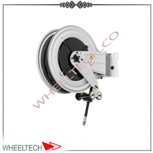 شلنگ جمع کن روغن برند راسم ایتالیا با عملکرد اتوماتیک و بدنه مقاوم، مناسب برای تعمیرگاه‌ها و صنایع خودرویی