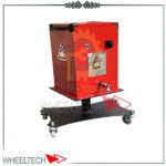 عکس دیسک تراش روکار افران، دستگاهی حرفه‌ای برای تراش دیسک ترمز خودرو بدون نیاز به باز کردن چرخ.