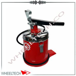 گریس پمپ سطلی دستی پارس با ظرفیت بالا، مناسب برای روانکاری خودروها و ماشین‌آلات صنعتی