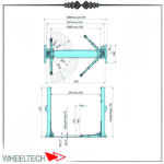 دستگاه جک دو ستون هشبون مدل HL-25H - تصویر 3