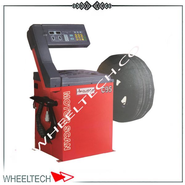 فروش بالانس چرخ C95 موتور اسکن – دستگاهی دقیق و حرفهای برای تنظیم تعادل چرخ خودرو دستگاه بالانس چرخ C95 موتور اسکن با نمایشگر دیجیتال و قابلیت کالیبراسیون خودکار