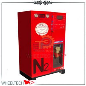دستگاه باد نیتروژن موتور اسکن با طراحی ایستاده و نمایشگر دیجیتال، مناسب برای آپاراتی و خدمات تخصصی لاستیک خودرو.