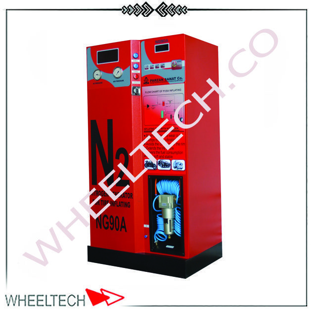 مولد نیتروژن پرزان صنعت مدل اتوماتیک برای بادگیری لاستیک خودرو دستگاه باد نیتروژن پرزان صنعت مناسب آپاراتی و تعویضروغنی