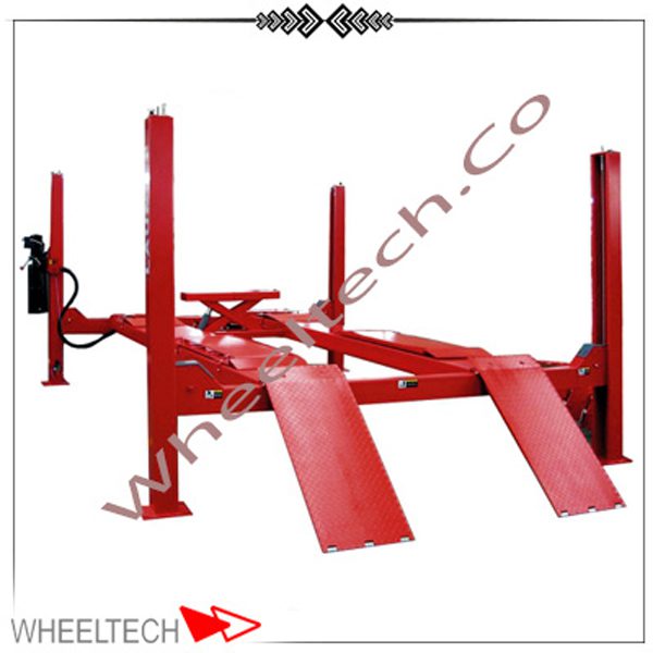 جک چهارستون لانچ | بالابر هیدرولیکی حرفهای برای تعمیرگاهها جک چهار ستون لانچ با ظرفیت بالا، مناسب برای تراز چرخ، تعمیر و سرویس خودروهای سبک و سنگین