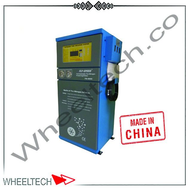 دستگاه باد نیتروژن فلای اسپید FS4000L | نیتروژن ساز اتوماتیک برای آپاراتی و تعویض روغنی تصویر دستگاه تولید نیتروژن فلای اسپید مدل FS4000L مناسب برای باد تایر خودرو با عملکرد اتوماتیک