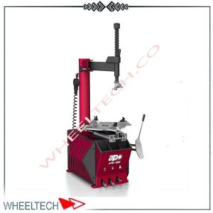 لاستیک درآر آپو 302NEW، مجهز به بازوی کمکی و سیستم پنوماتیک برای تسهیل در تعویض لاستیک خودروهای سواری و نیمه‌ سنگین.