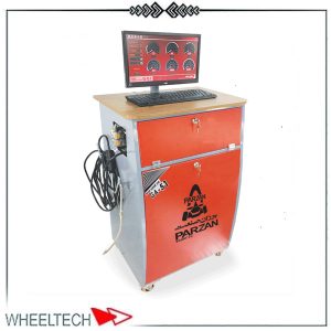 دستگاه سوخت‌سنج 5 گاز پرزان، دستگاهی حرفه‌ای و دقیق برای اندازه‌گیری پنج گاز خروجی از اگزوز خودرو، با قابلیت نمایش مقادیر CO، CO2، HC، O2 و NOx.