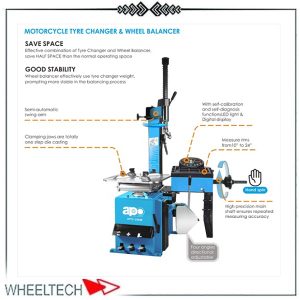 بالانس چرخ و لاستیک درآر آپو با طراحی پیشرفته و سیستم‌های اتوماتیک، برای تعمیرگاه‌ها و مراکز خدمات خودرو ایده‌آل است. این دستگاه با دقت بالا و سرعت عمل، بالانس تایرها را با کارایی بالا انجام می‌دهد.