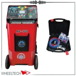 عکس دستگاه شارژ گاز کولر الکتروصنعت AC700؛ دستگاه تمام‌اتوماتیک مجهز به بازیافت، وکیوم، شارژ گاز، تزریق روغن و بانک اطلاعاتی خودروها.